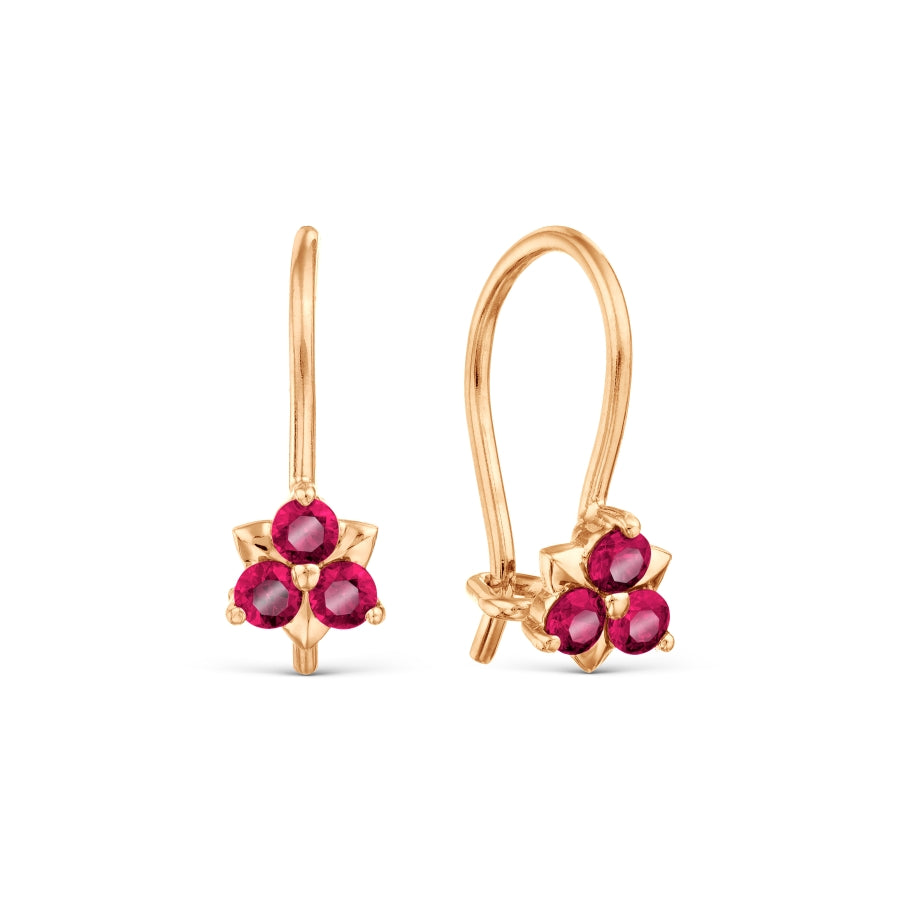 Ohrringe mit rosa Zirkonia