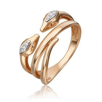 Women's ring with diamonds 