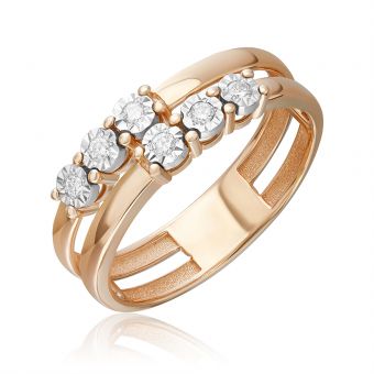 Women's ring with diamonds 