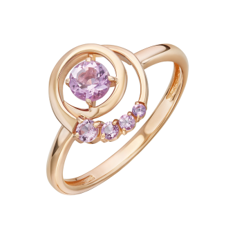 Damenring mit Amethyst 