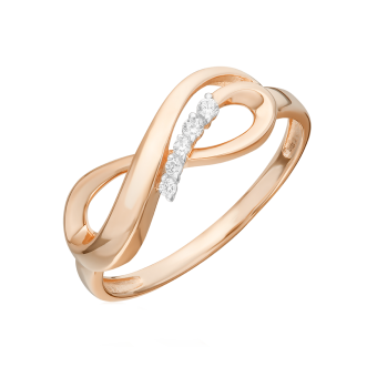 Women's ring with zirconia 