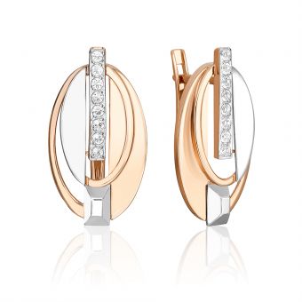 Earrings with topaz 