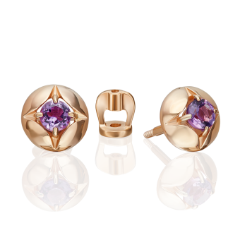 Ohrstecker mit Amethyst 