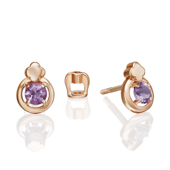 Ohrstecker mit Amethyst 