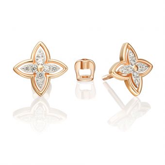 Earrings with zirconia 
