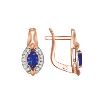 Earrings with  zirconia 