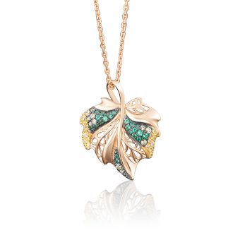 Pendant with zirconia 