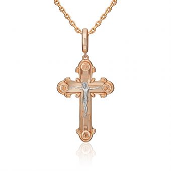Pendant - Cross with engraving 