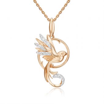 Pendant with zirconia 