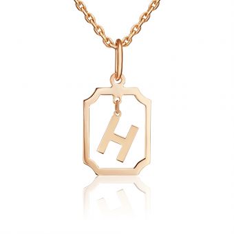 Pendant letter "H" 