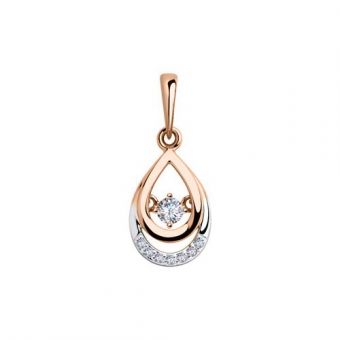 Pendant with zirconia 