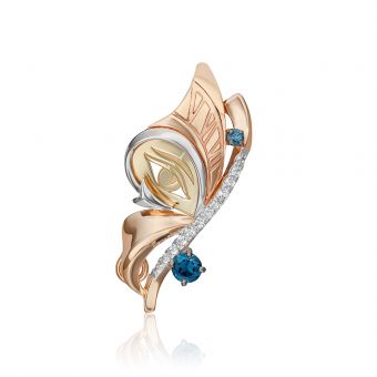 Brooch with topaz 