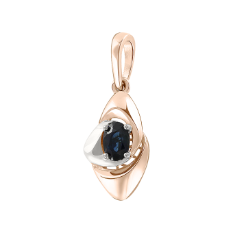 Pendant with sapphire 