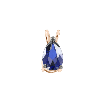 Pendant with sapphire 