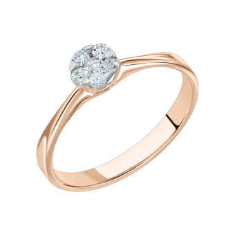 Women's ring with diamonds 