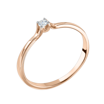 Women's ring with diamond 