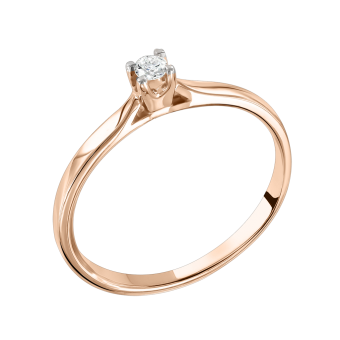 Women's ring with diamond 