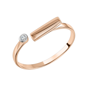 Women's ring with diamond 