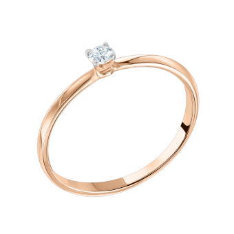 Women's ring with diamond 