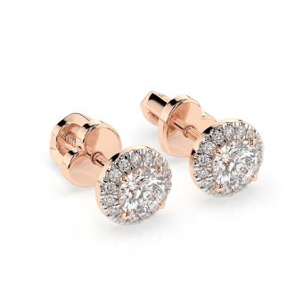 Stud earrings with diamonds 