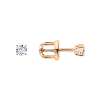 Stud earrings with diamonds 