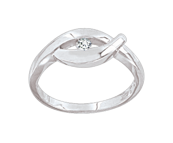 Ladies Ring with zirconia 