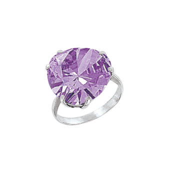 Ladies Ring with Amethyst 