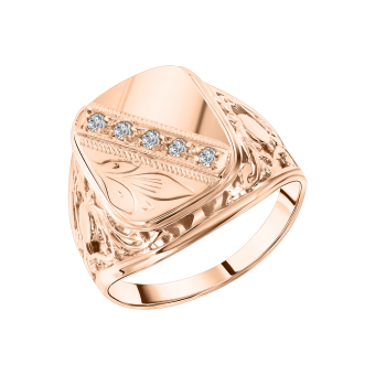 Herrenring mit Zirkonia 