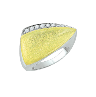 Ladies Ring with zirconia, quartz 