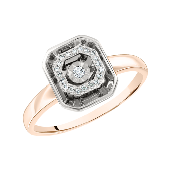 Women's ring with diamonds 