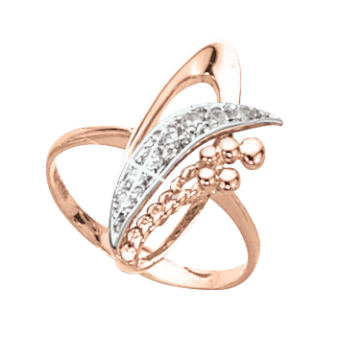 Women's ring with zirconia 