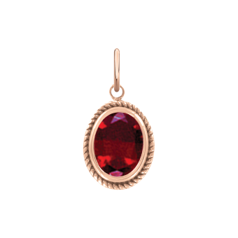 Pendant with garnet 