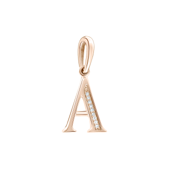 Buchstabenanhänger "A" mit Brillanten 
