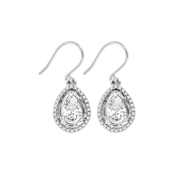 Earrings with zirconia 