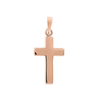Подвеска - крест из золочёного серебра 