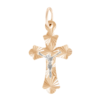 Pendant cross with engraving 