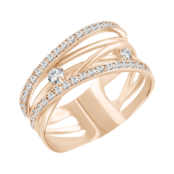 Women's ring with zirconia 