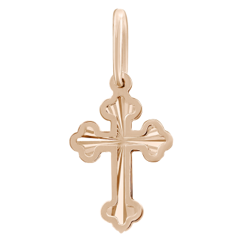 Pendant cross with engraving 