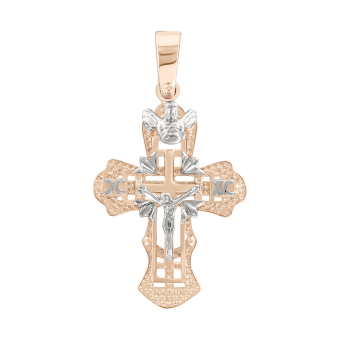Pendant cross with engraving 