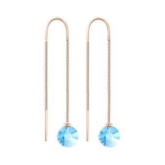 Earrings with topaz 