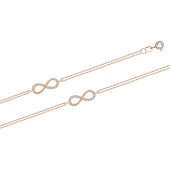 Armband - "Unendlichkeit" mit Zirkonia 