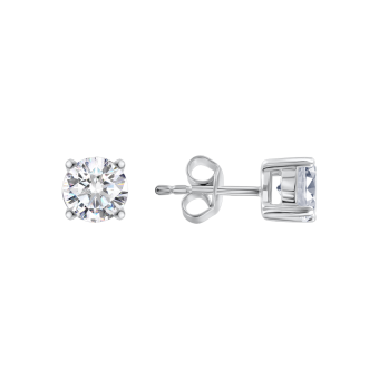 Stud earrings with zirconia 