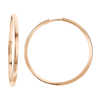 Hoop earrings gold-plated 