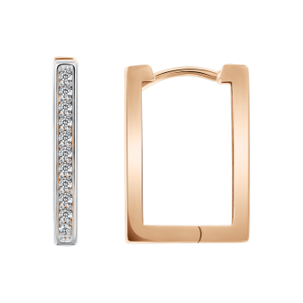 Earrings with zirconia 