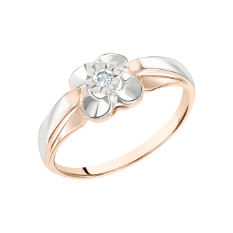 Women's ring with a diamond 