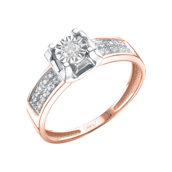 Women's ring with diamonds 