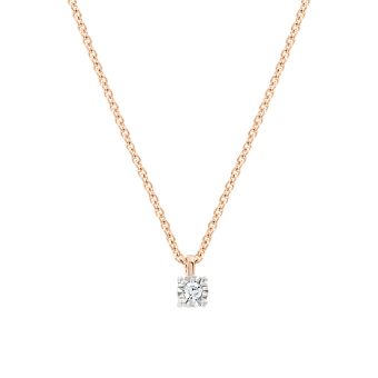 Necklace with a diamond 