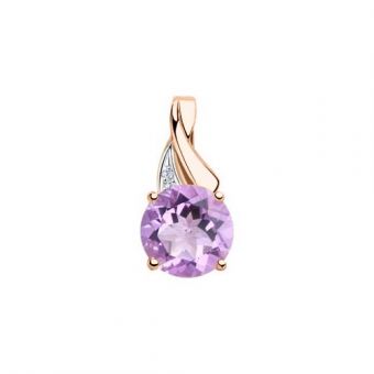 Anhänger mit Amethyst und Zirkonia 