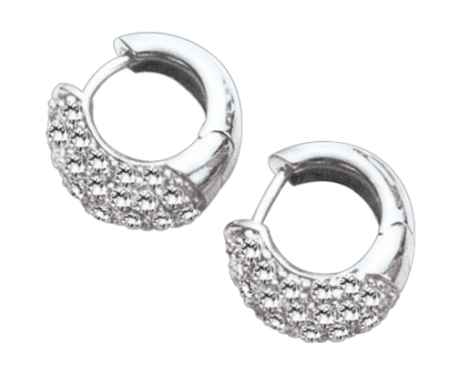 Earrings with zirconia 