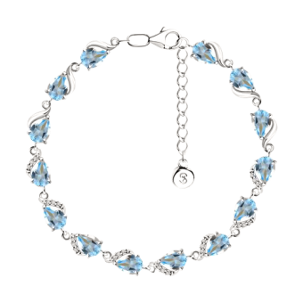 Armband mit Topas und Zirkonia 
